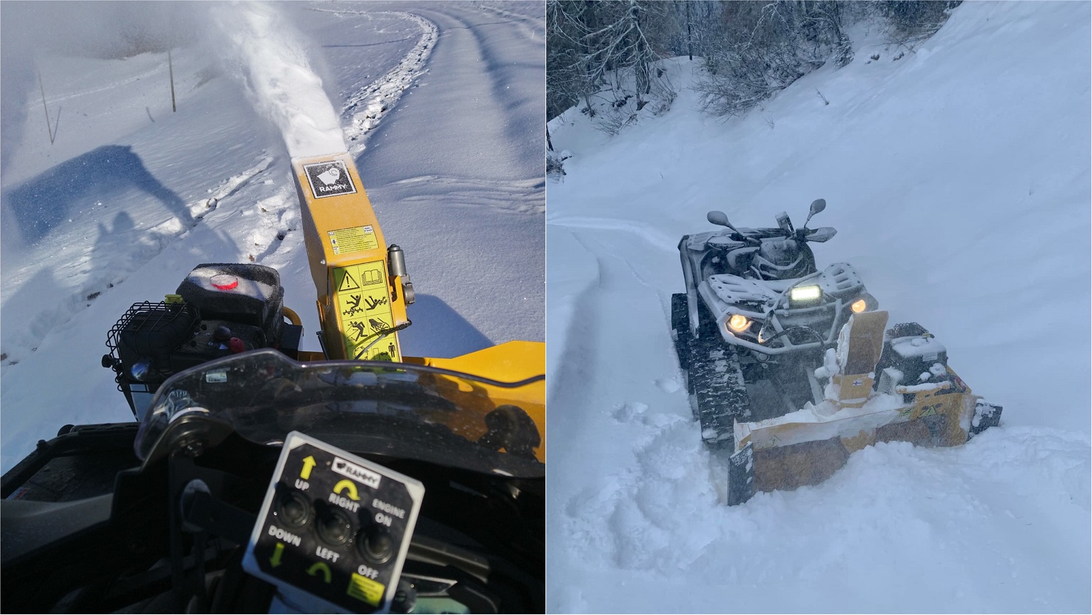 Rammy ATV snowblower winter