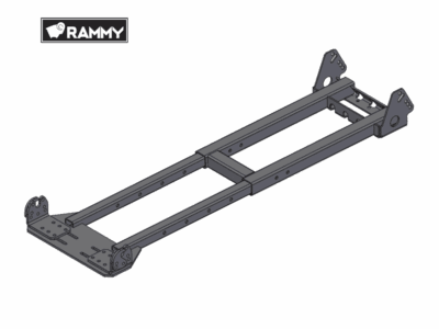 2-pipe adjustable accessory frame (center mounted)