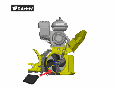 Rubber plate (Snow Thrower ST30 ATV)